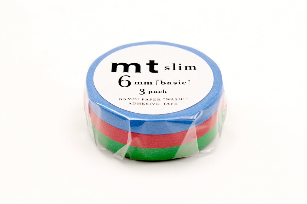 mt Washi Tape Washi tape Mt - Set da 3 Slim H