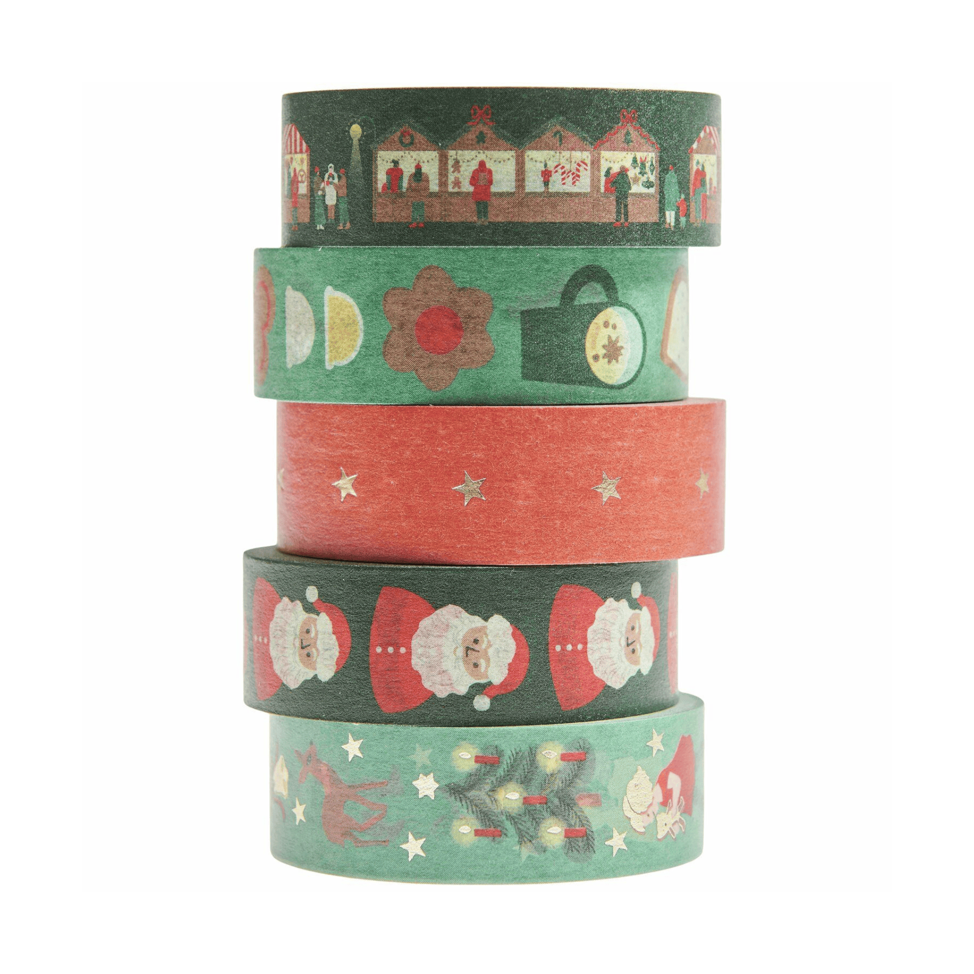 Rico Design Washi Tape Washi tape Set - Christmas Market