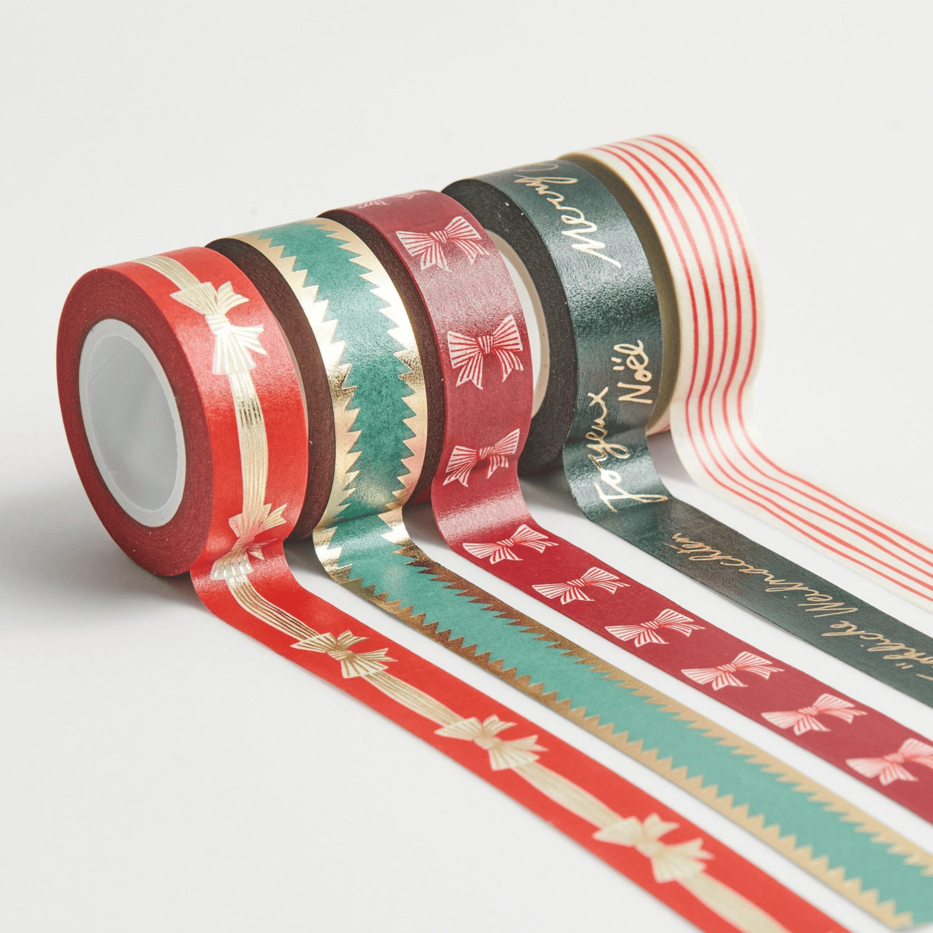 Rico Design Washi Tape Washi tape Set - Christmasmas Bows
