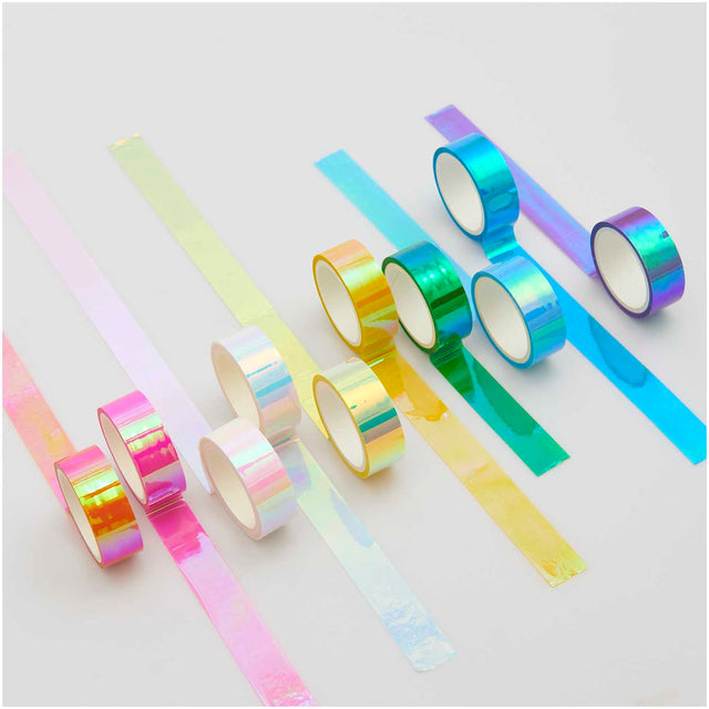 Rico Design Washi Tape Washi Tape Set Mirror Rainbow