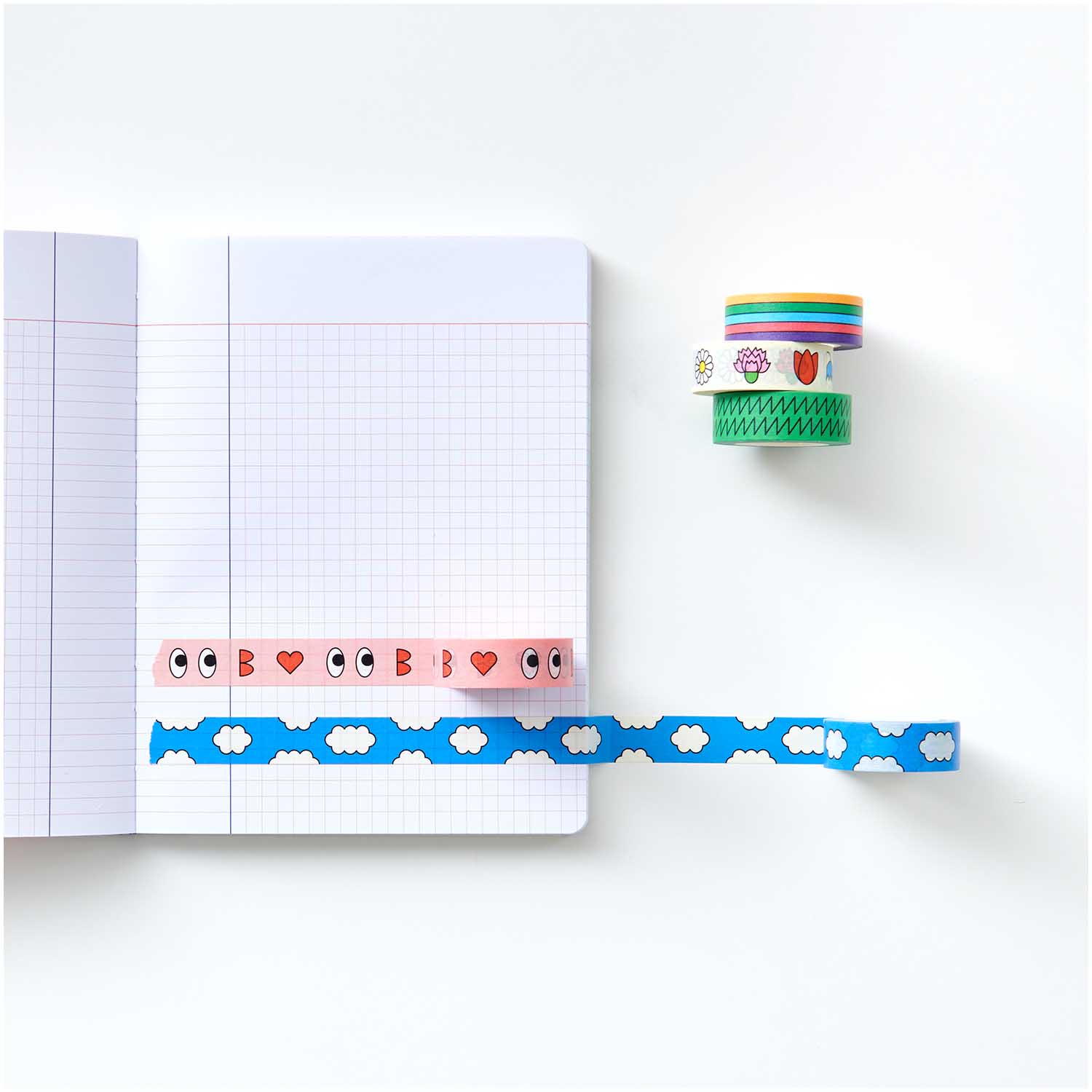Rico Design Washi Tape Washi tape Set-Redfries