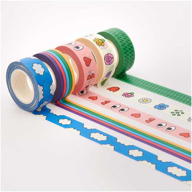 Rico Design Washi Tape Washi tape Set-Redfries