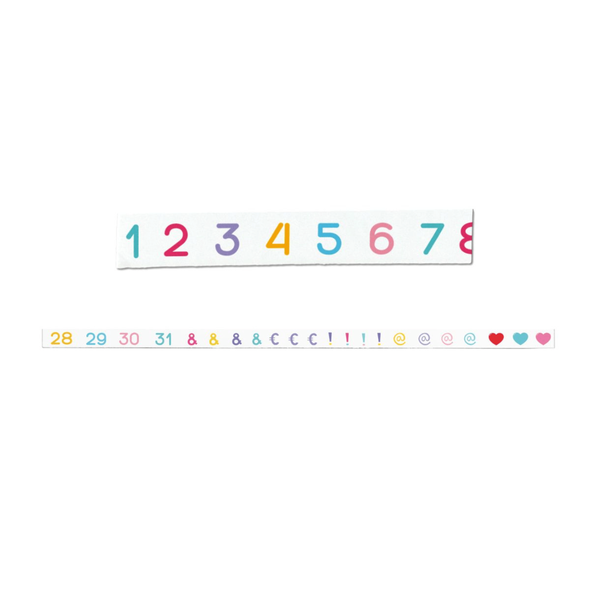 Very Wonder Washi Tape Washi tape Slim Numeri