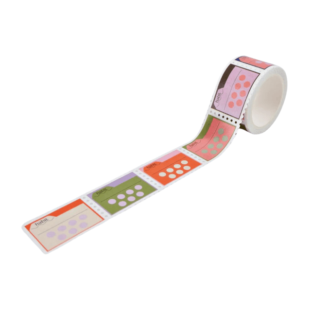 The Completist Washi Tape Washi Tape Stamp Habit Tracker