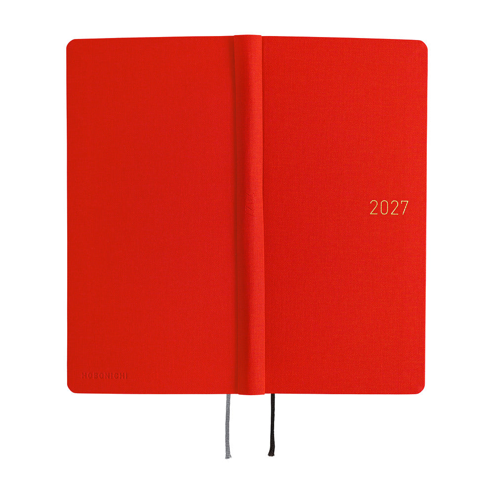 Hobonichi Weeks 2027 MEGA - Colors Poppy Red