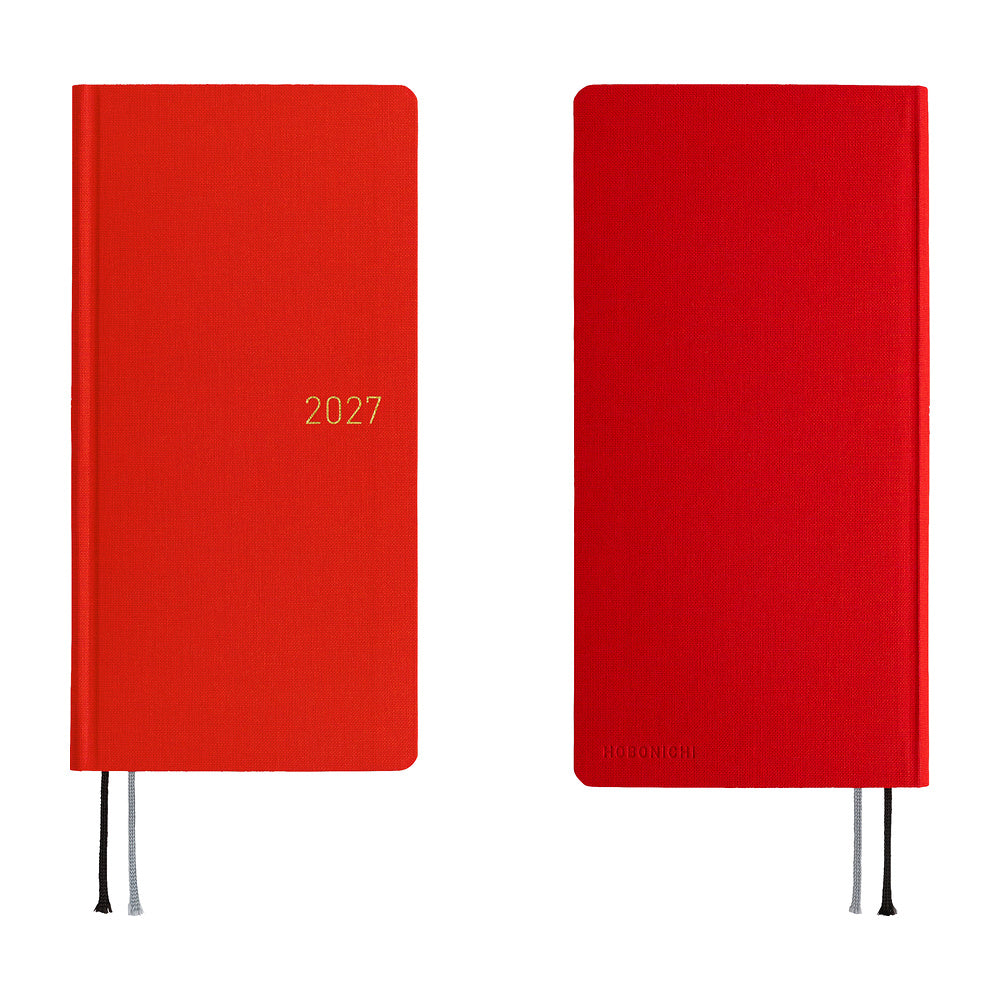 Hobonichi Weeks 2027 MEGA - Colors Poppy Red