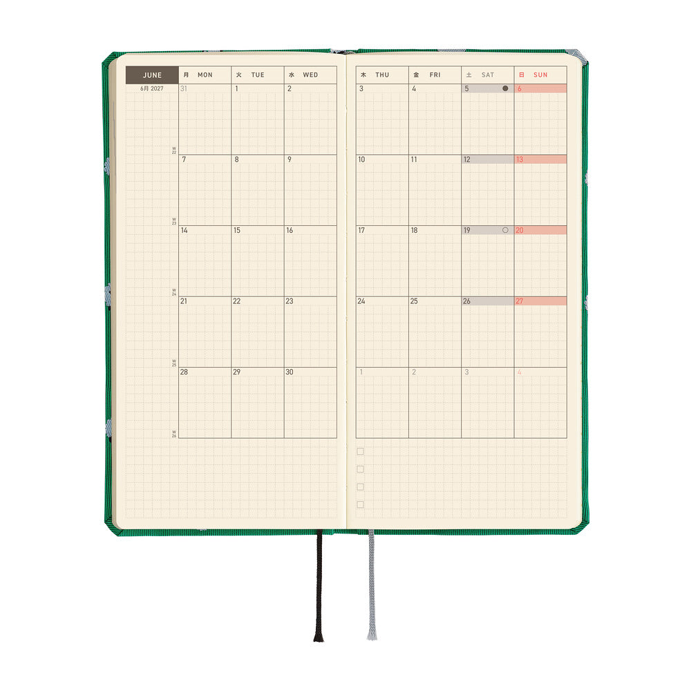 Hobonichi Weeks 2027 MEGA - Bow & Tie Sheep Sheep Sheep