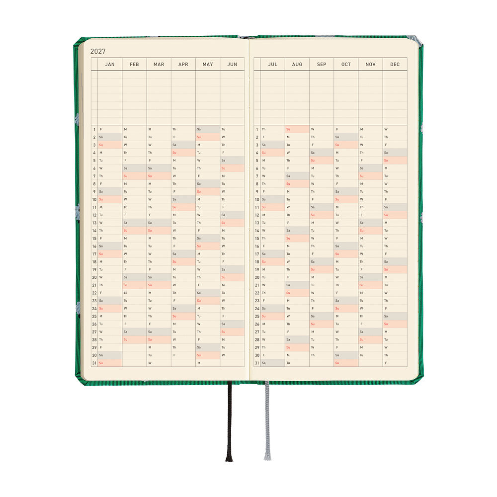 Hobonichi Weeks 2027 MEGA - Bow & Tie Sheep Sheep Sheep