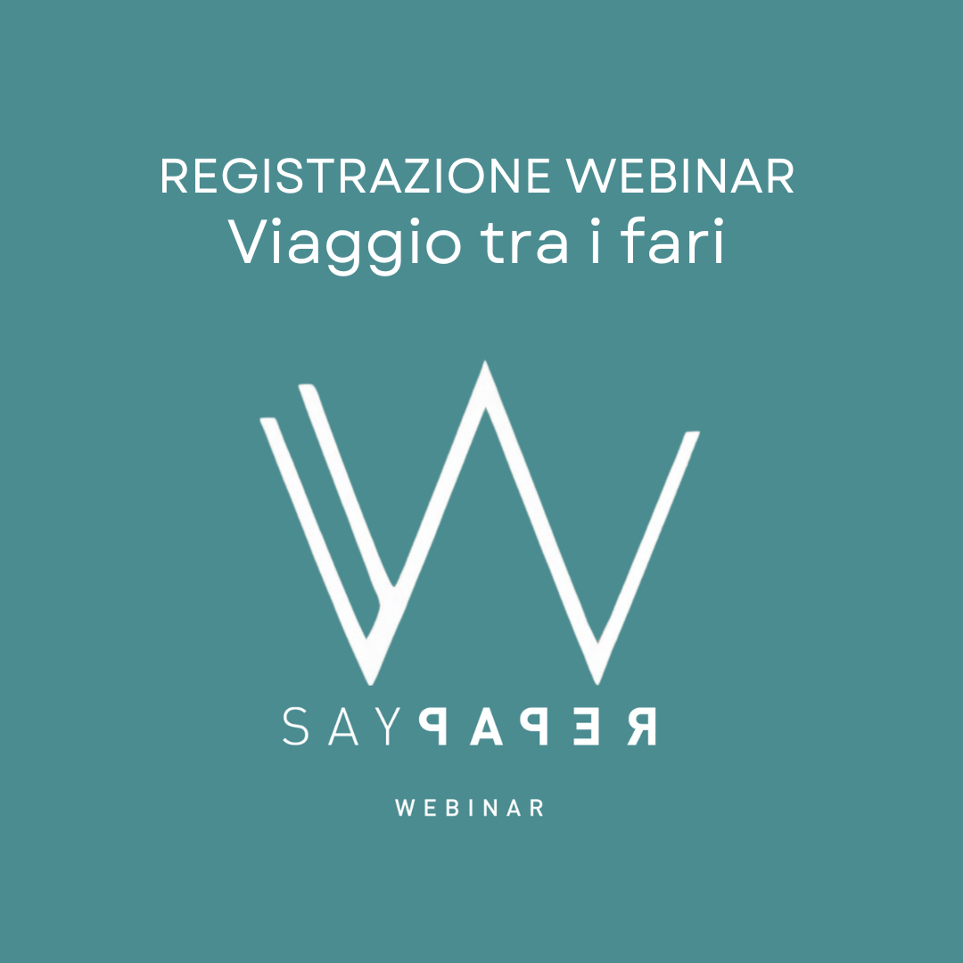 SayPaper Workshop REGISTRAZIONE WEBINAR - viaggio tra i fari più affascinanti del mondo