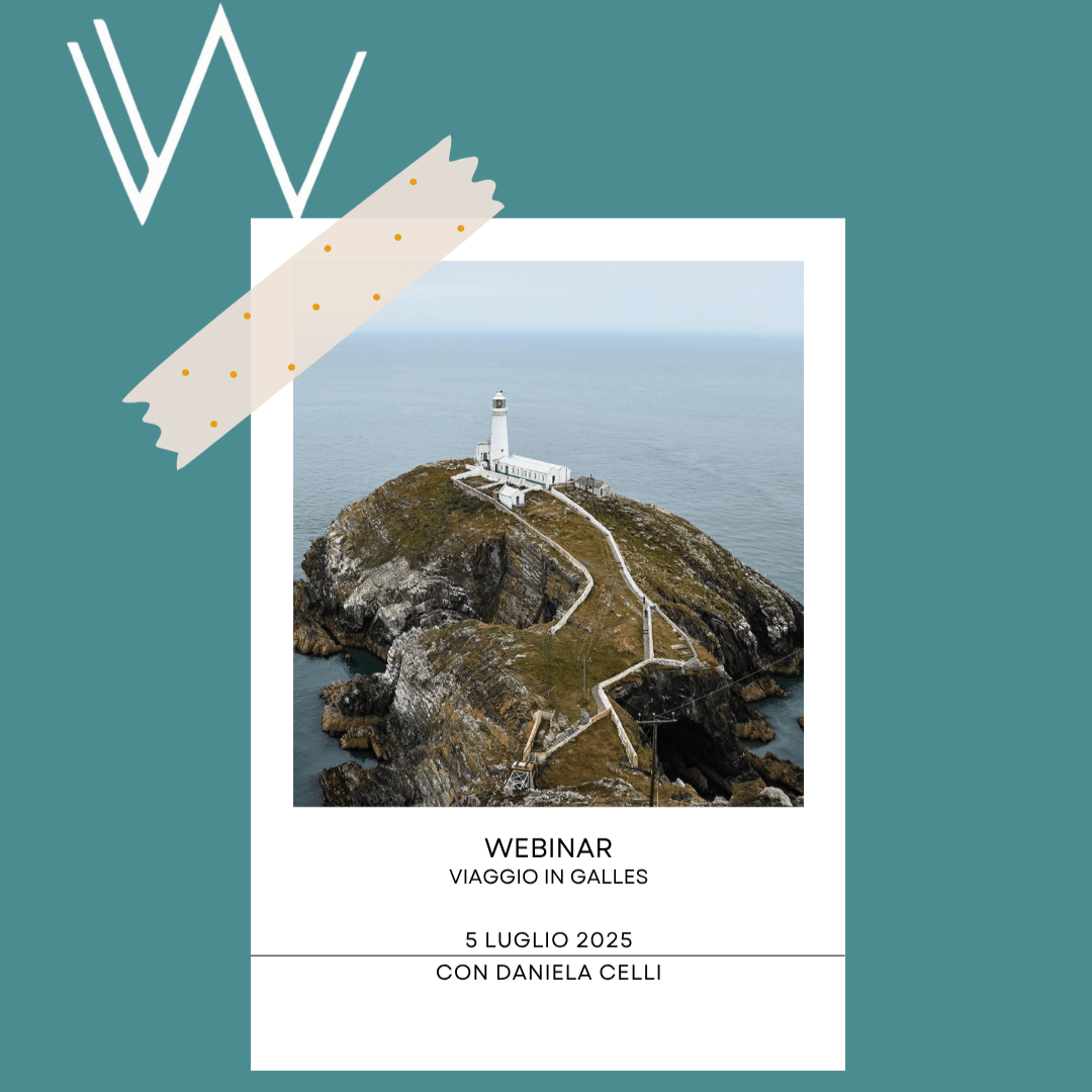 SayPaper Workshop WEBINAR - Viaggio in Galles - Un itinerario magico tra fari, isole, città di libri e villaggi da sogno. - 5 LUGLIO