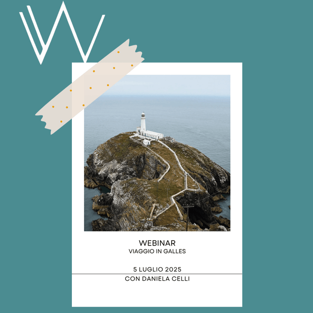 SayPaper Workshop WEBINAR - Viaggio in Galles - Un itinerario magico tra fari, isole, città di libri e villaggi da sogno. - 5 LUGLIO