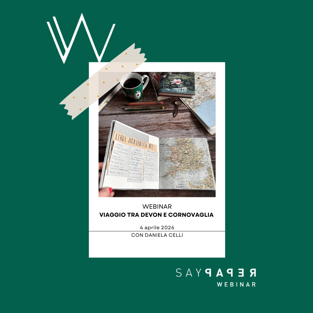 SayPaper Workshop WEBINAR - Viaggio Viaggio tra Devon e Cornovaglia  - 4 aprile 2026