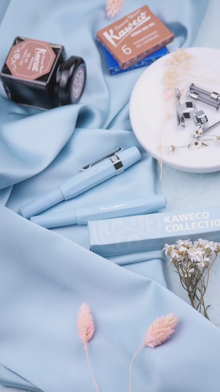 Carica video: Penna stilografica Kaweco Collection - Mellow Blue