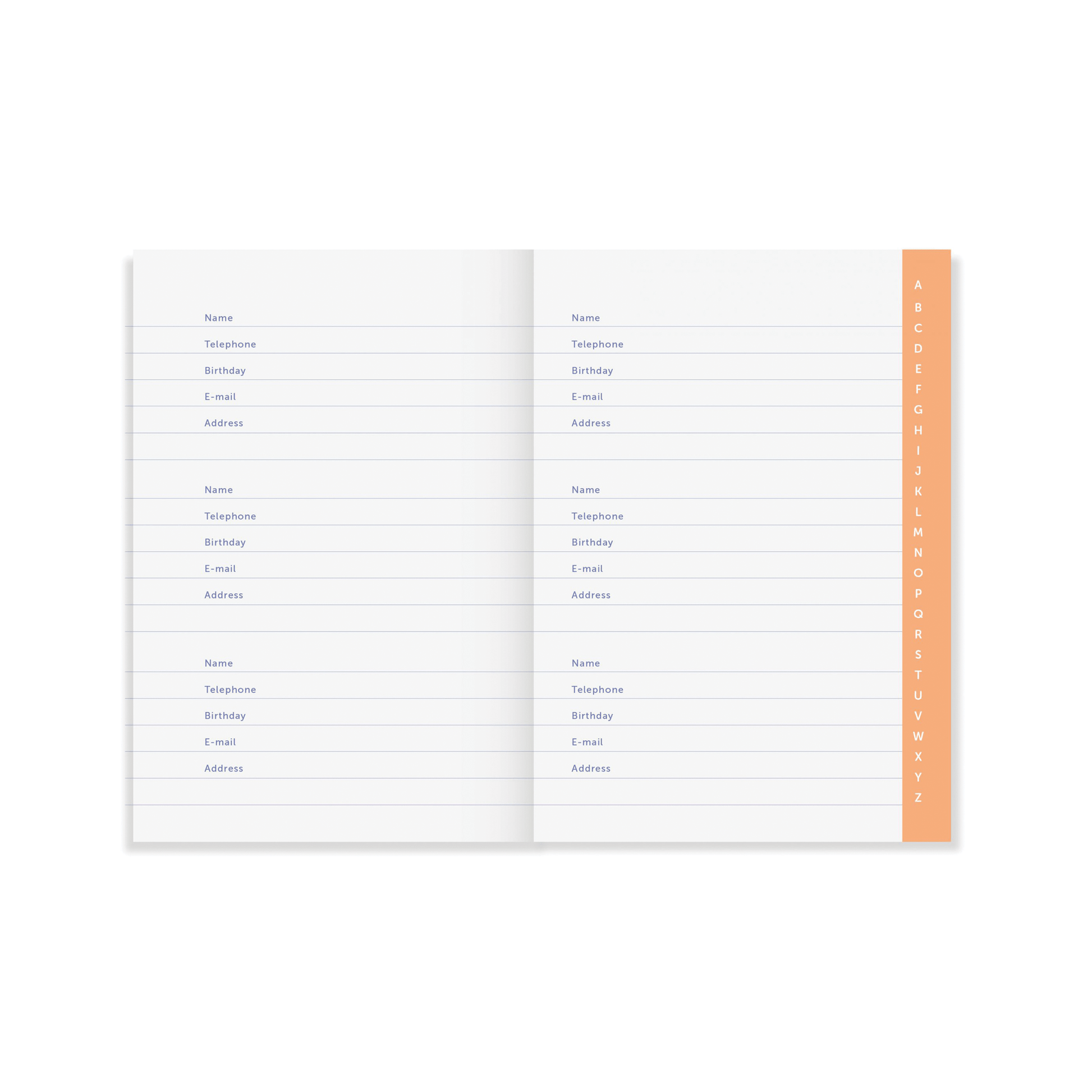 A-Journal Accessori Address book - Rubrica Blue