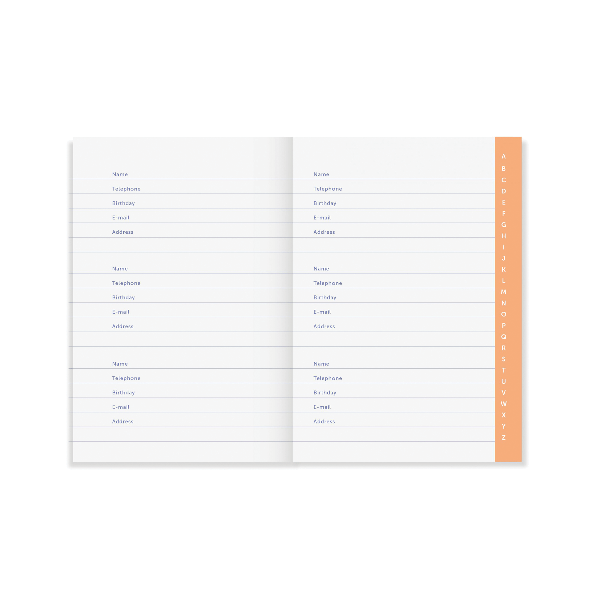 A-Journal Accessori Address book - Rubrica Blue