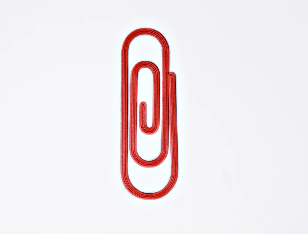 The Completist Accessori Terracotta Bookmark Paperclip