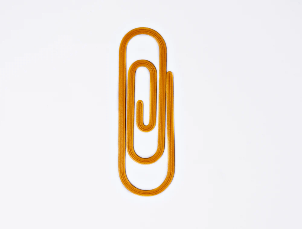 The Completist Accessori Ocra Bookmark Paperclip