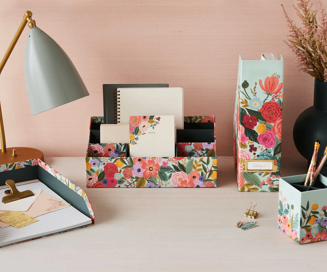 Rifle Paper Accessori Desk Organizer Garden Party