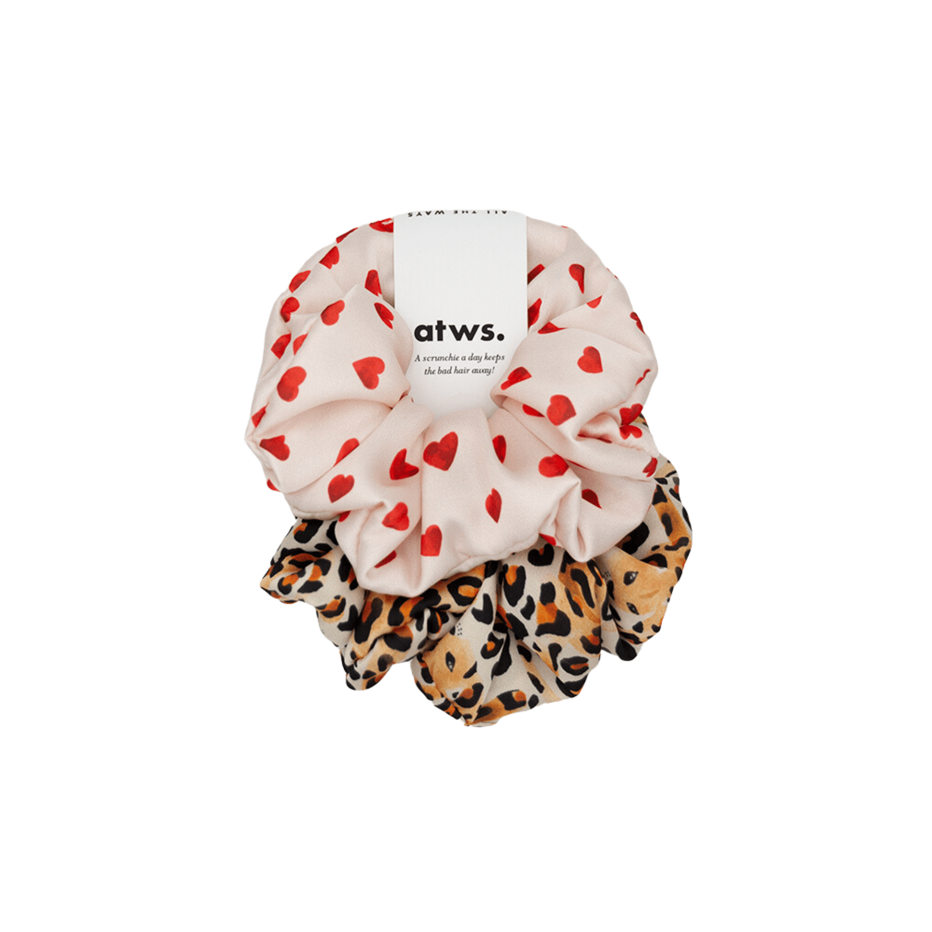 All The Way To Say Accessori Elastici per capelli - Heart & Leopard