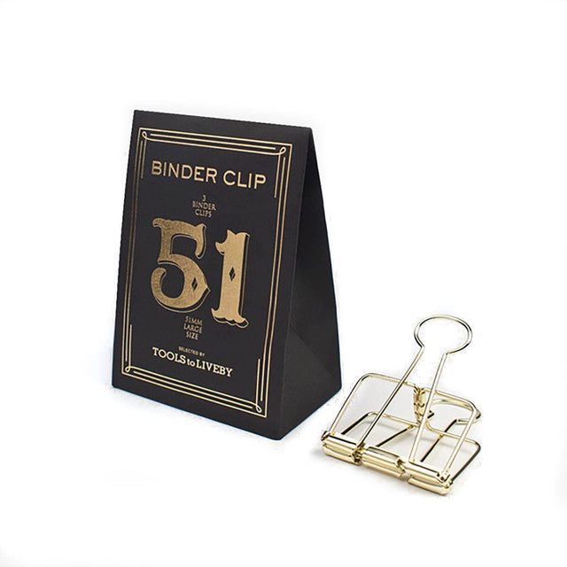 Tools To Liveby Accessori Paper Clip Gold 51mm