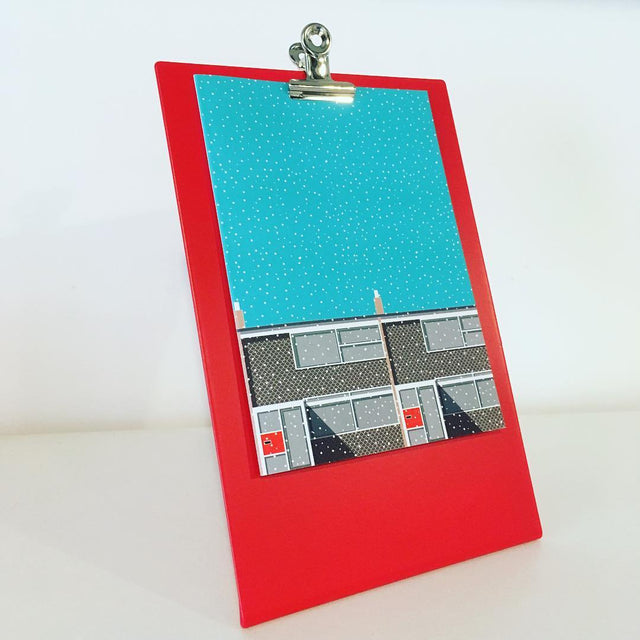 Block Design Accessori per la scrivania Clipboard Frame Small Red