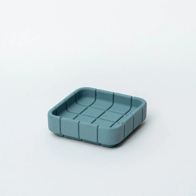 Block Design Accessori per la scrivania BLUE Tile - Square Dish