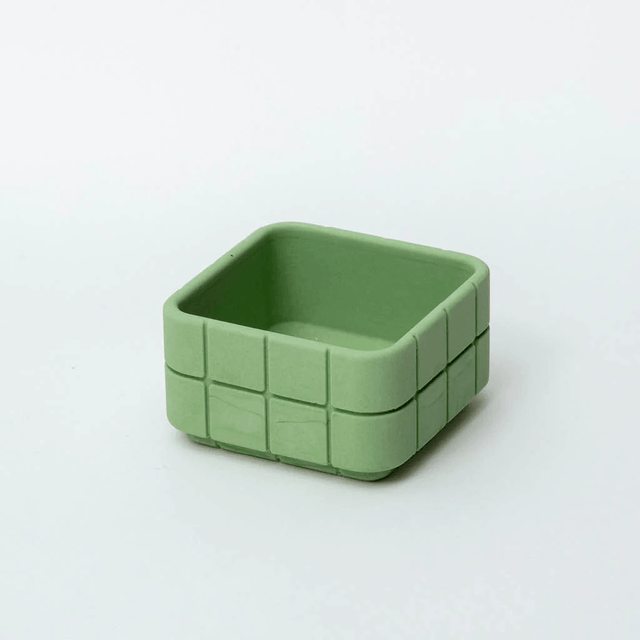 Block Design Accessori per la scrivania Tile - Square Pot Blue