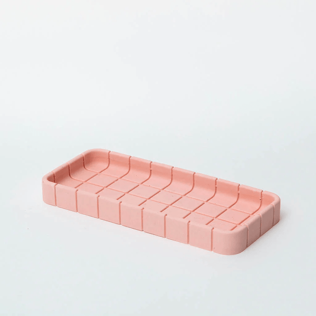 Block Design Accessori per la scrivania PINK Tile - Tray