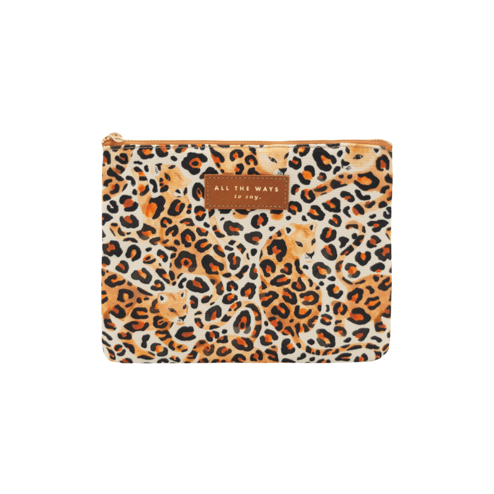 All The Way To Say Accessori Pochette Leopard