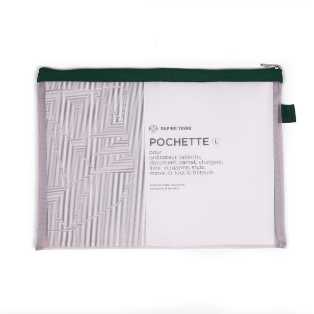 Papier Tigre Accessori Pochette Rose Large