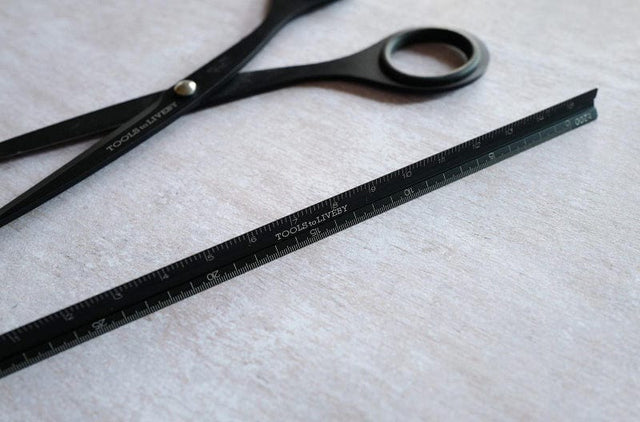 Tools To Liveby Accessori Righello Scale Black in alluminio