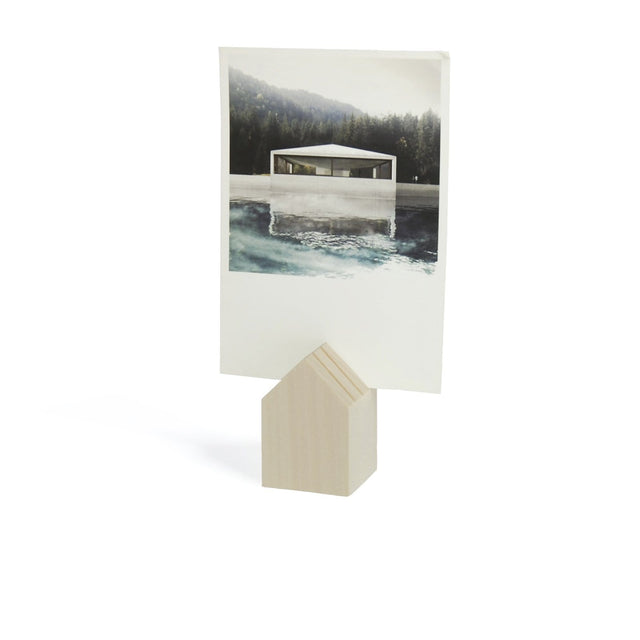 Cinqpoints Accessori Tiny House Natural - Porta carte/foto da scrivania in legno