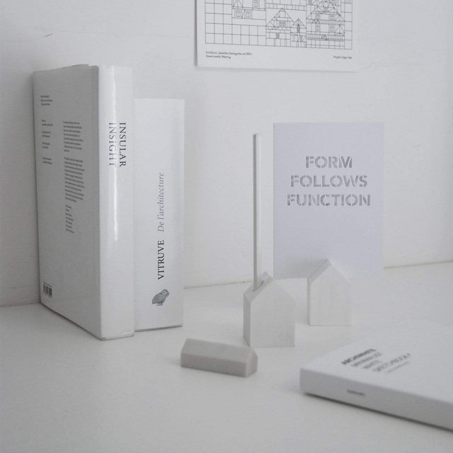 Cinqpoints Accessori Tiny House White - Porta carte/foto da scrivania in legno