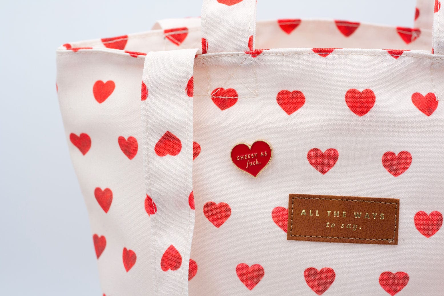 All The Way To Say Accessori Tote Bag Hearts