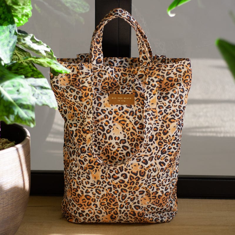 All The Way To Say Accessori Tote Bag Leopard