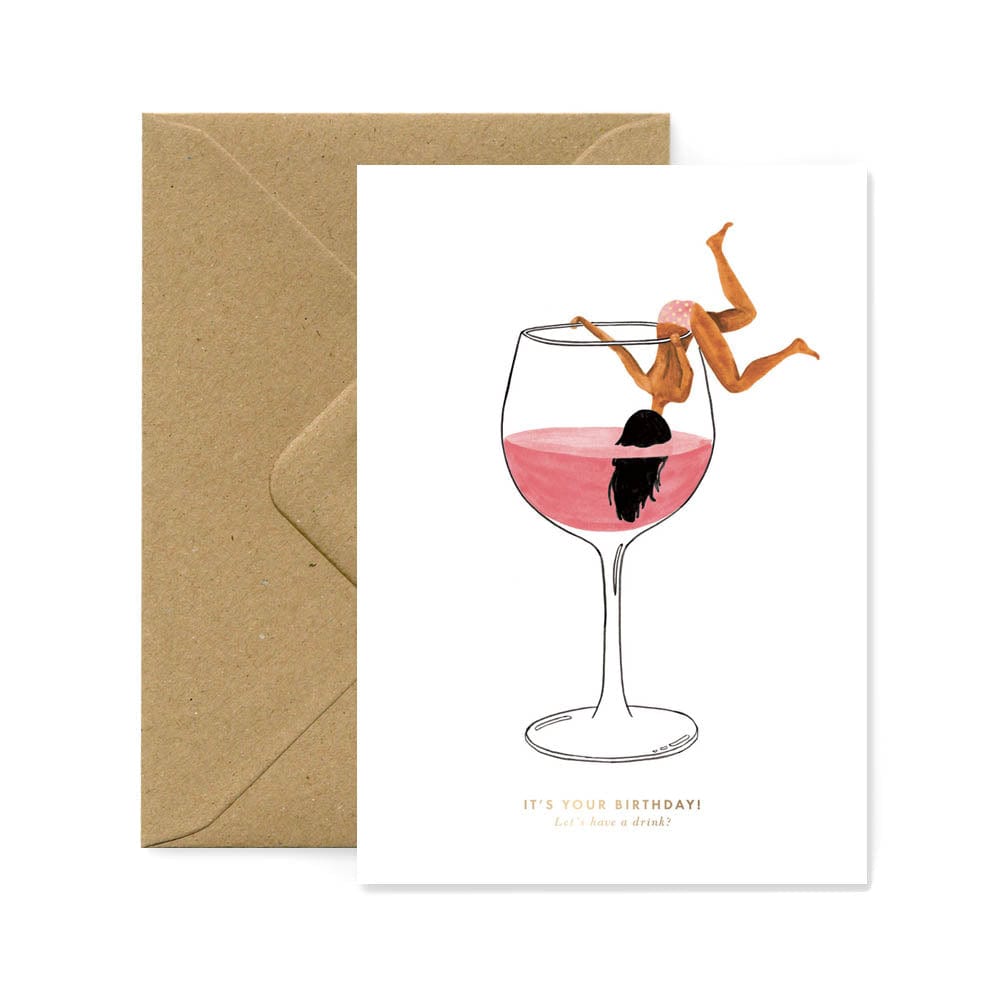 All The Way To Say Biglietto Biglietto Just a Drink - Happy Birthday