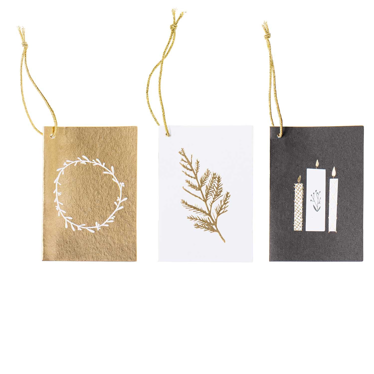 Rico Design Carta regalo Tag Regalo Christmas Gold