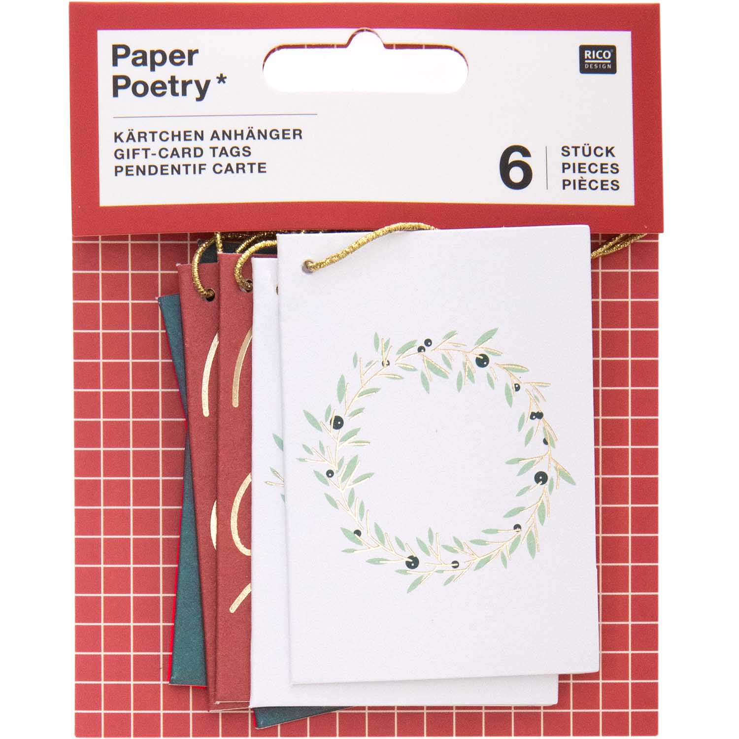 Rico Design Carta regalo Tag Regalo Christmas