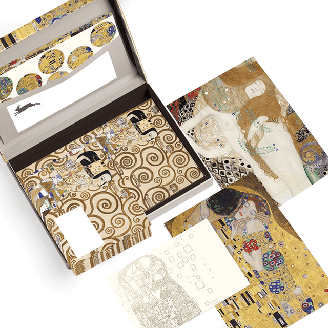 Pepin Press Carte da lettere Box carta da lettere - Klimt