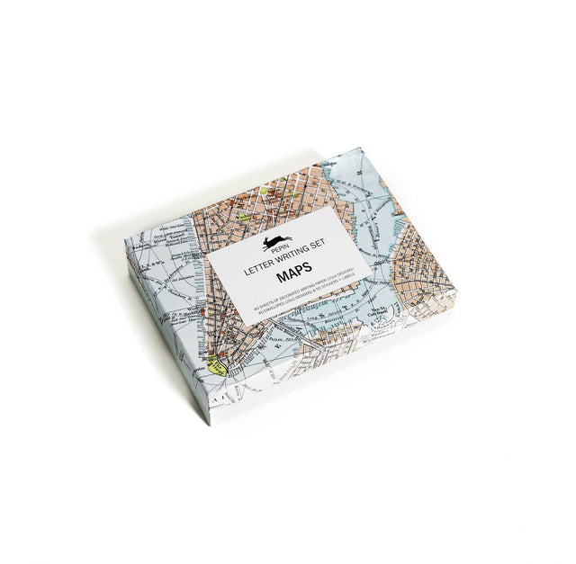 Pepin Press Carte da lettere Box carta da lettere - Maps