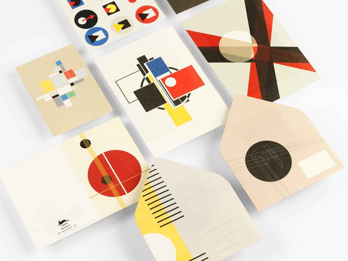 Pepin Press Carte da lettere Correspondence Set - Bauhaus