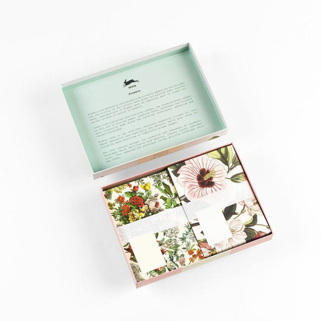 Pepin Press Carte da lettere Correspondence Set - Flowers