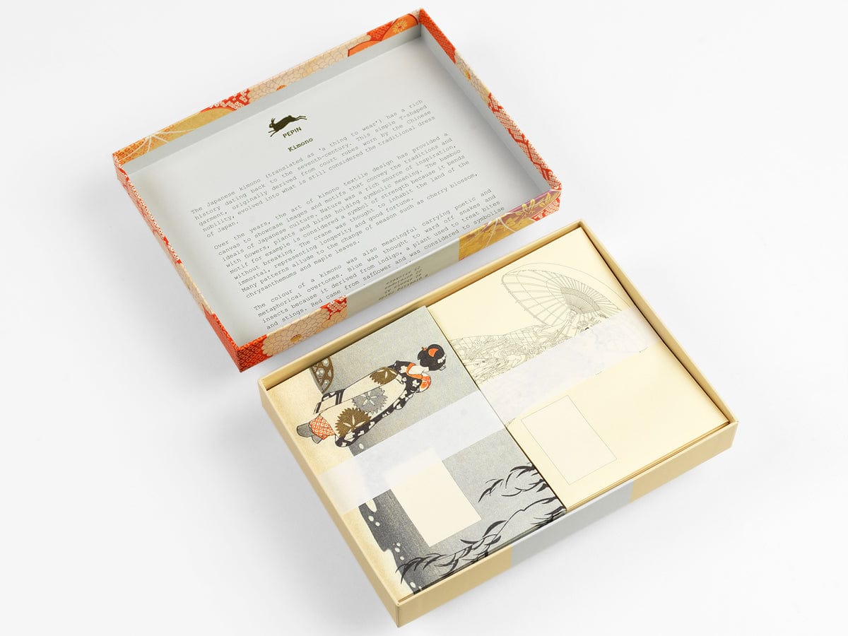 Pepin Press Carte da lettere Correspondence Set - Kimono