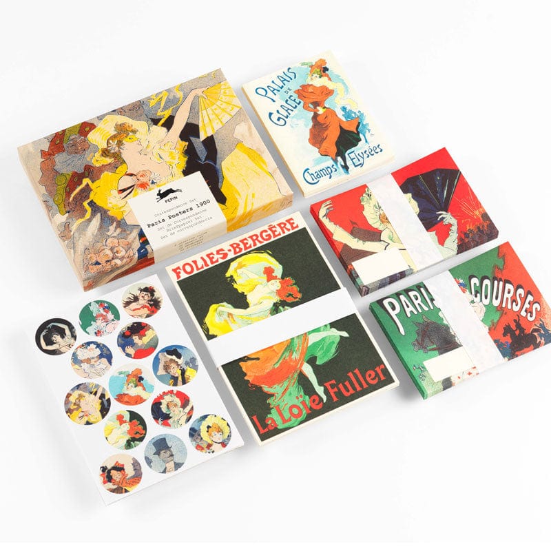 Pepin Press Carte da lettere Correspondence Set - Paris Posters 1900