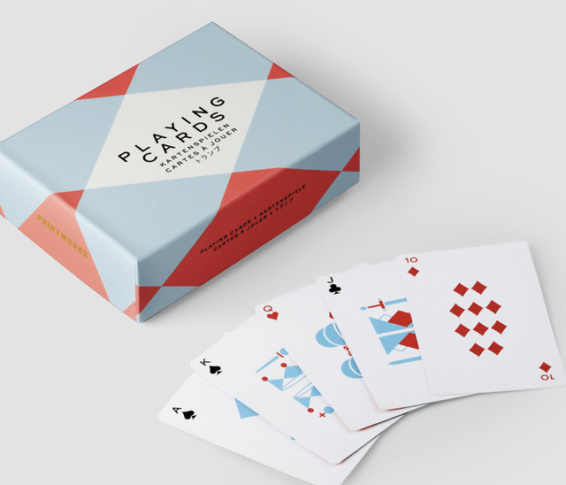 Printworks Sweden Coffee Table Games Playing Cards Design