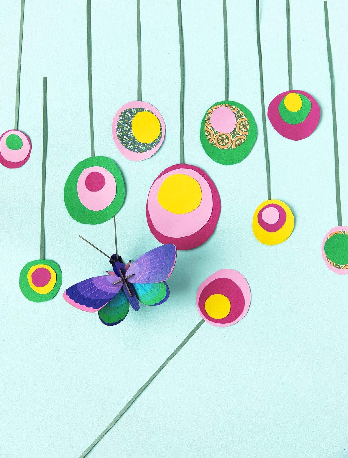 Studio Roof Decorazione parete Blue Copper Butterfly