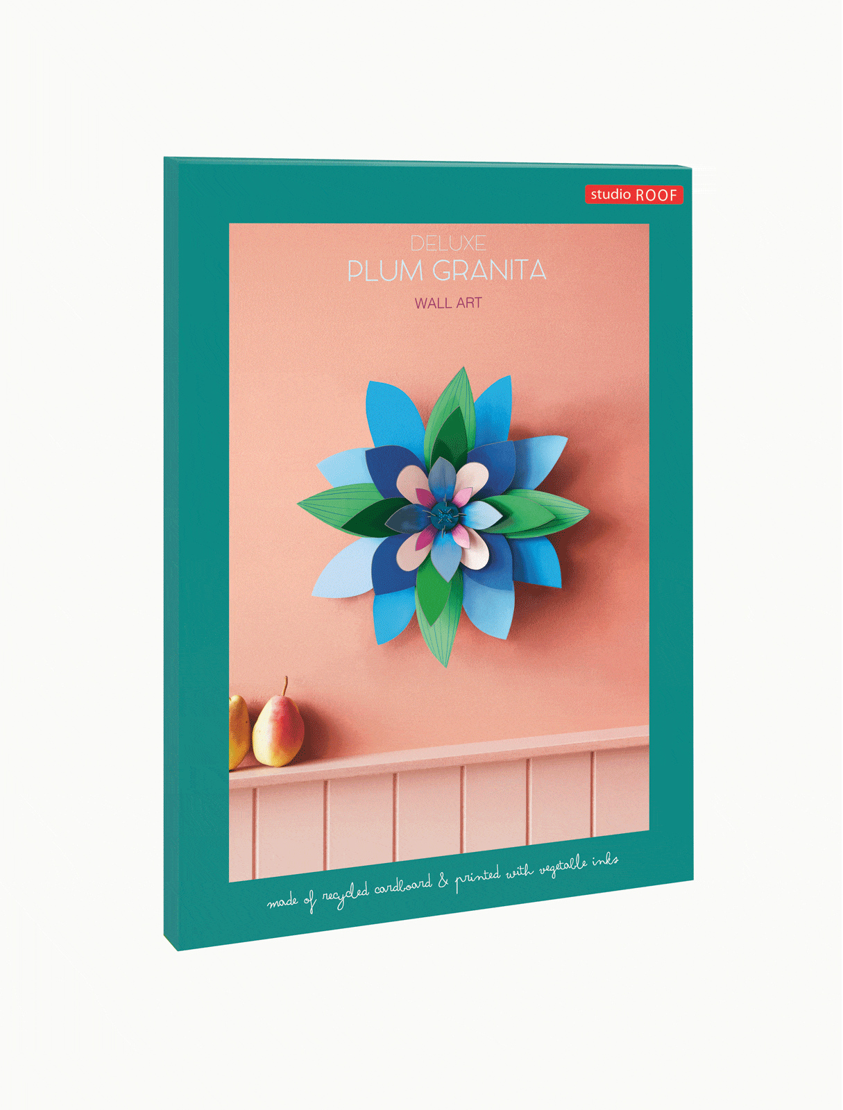 Studio Roof Decorazione parete Deluxe Collection - Giant Wall Flower Plum Granita
