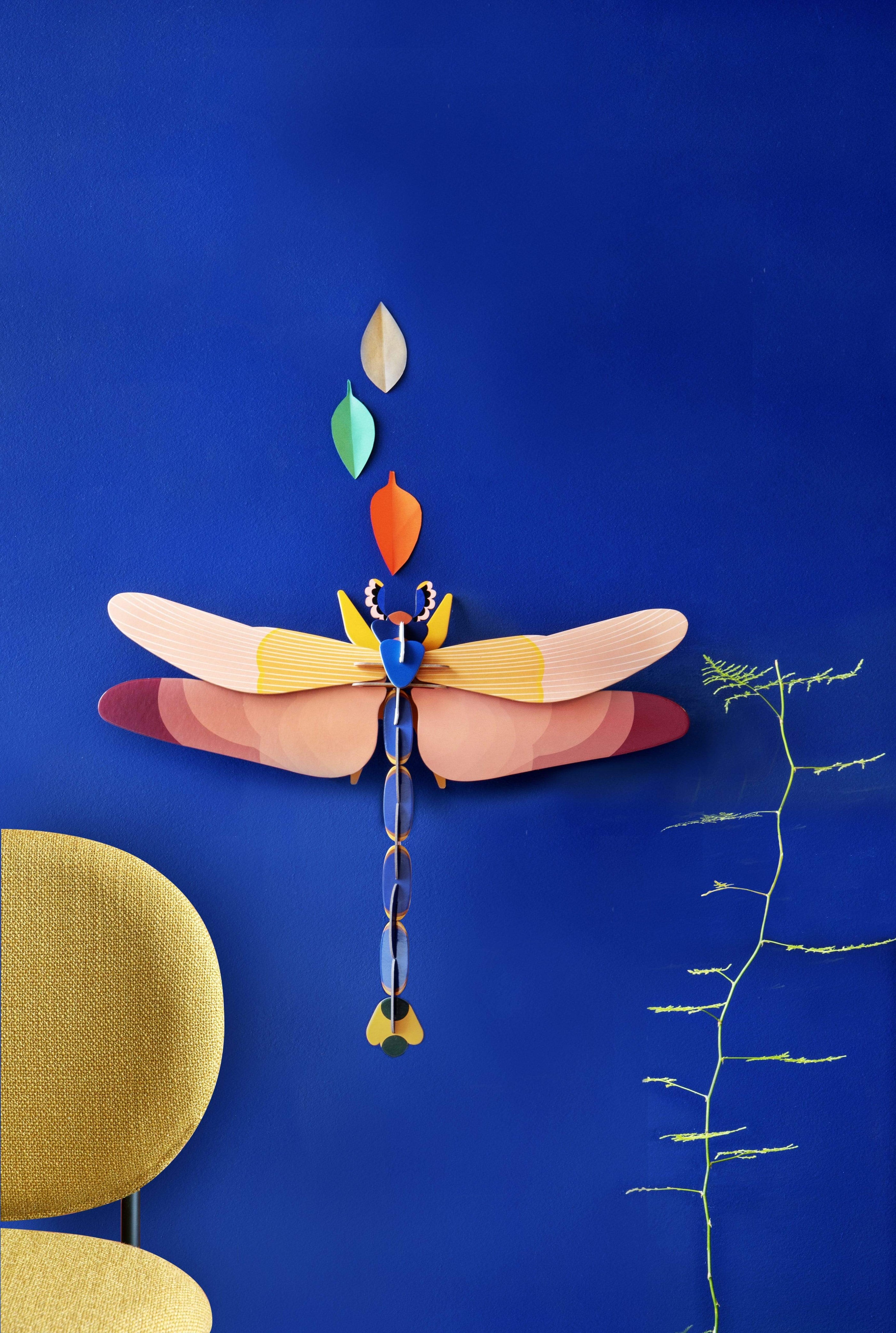 Studio Roof Decorazione parete Deluxe Collection - Pink Dragonfly