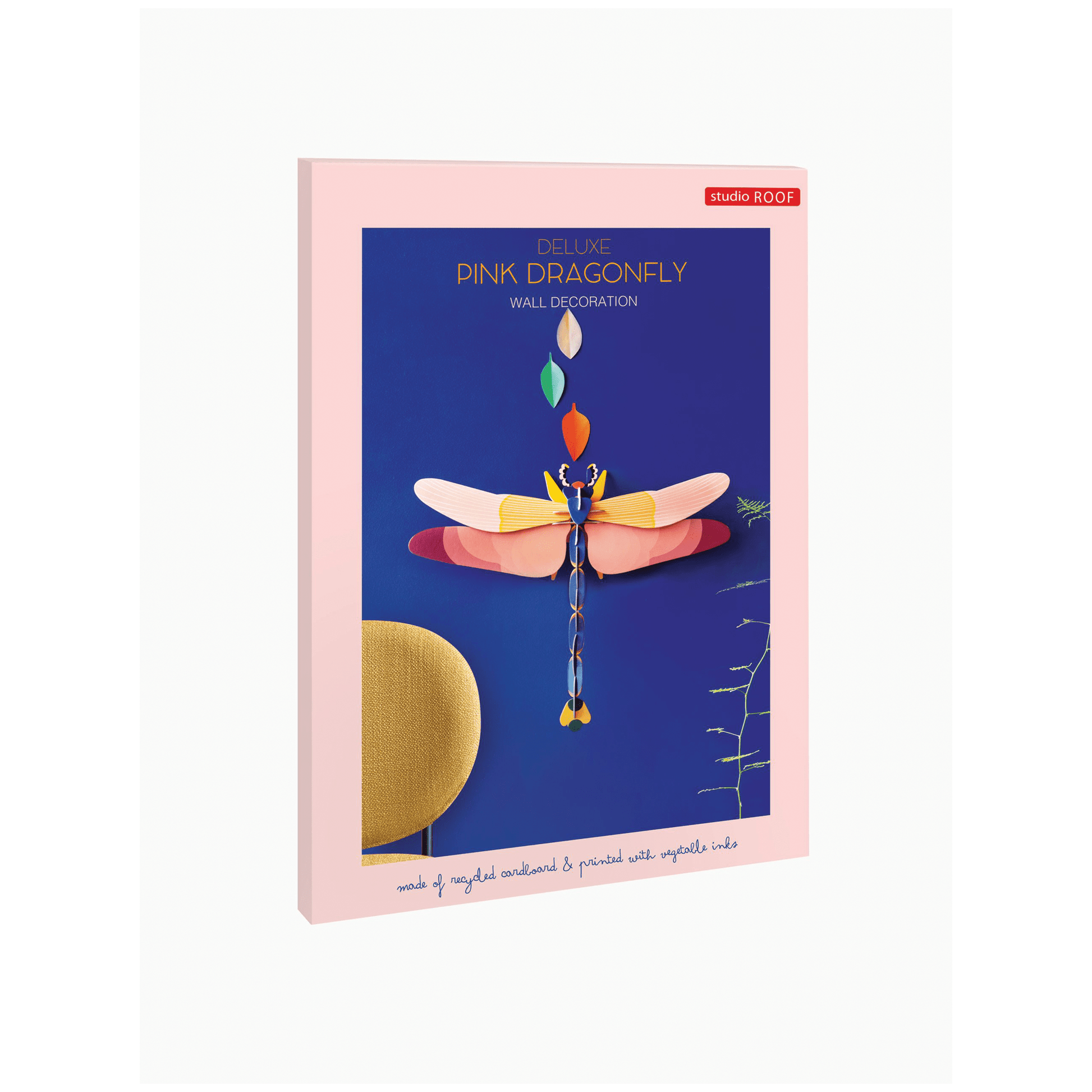 Studio Roof Decorazione parete Deluxe Collection - Pink Dragonfly