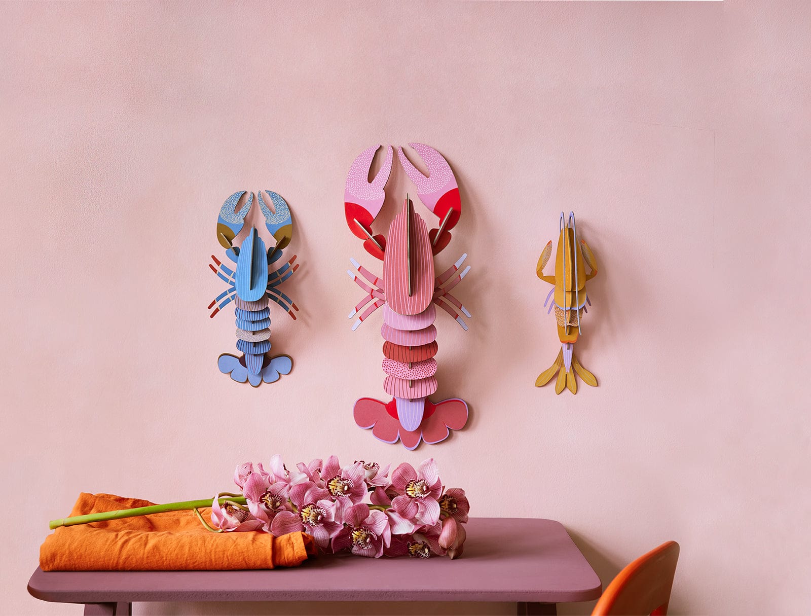 Studio Roof Decorazione parete Deluxe Collection - Pink Lobster